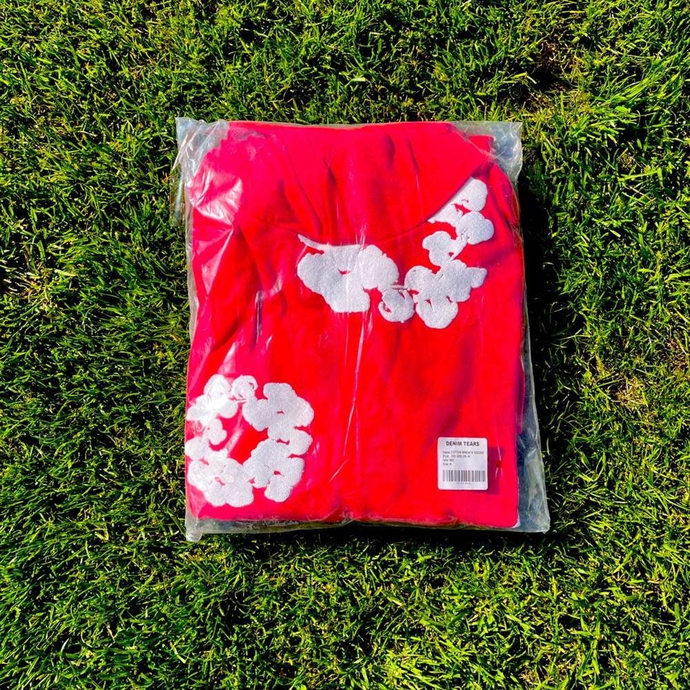 Red Denim tear